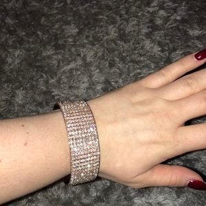 Fashion Cuff! Sparkly and Rose Gold w/ Rhinestones